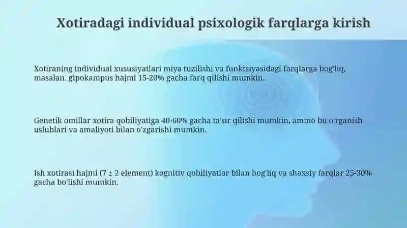 Xotiraning individual psixologik farqlari 3