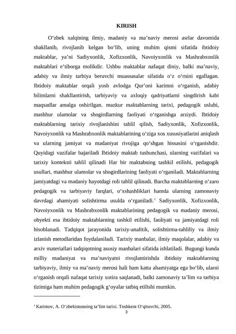 Ibtidoiy maktablar va ularning tarixiy rivojlanishi 3