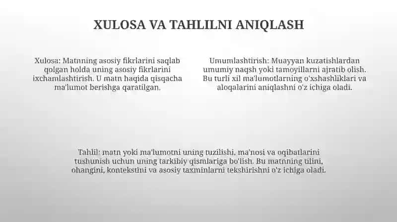 Adabiyotlardan Olingan MaʼLumotlarni Umumlashtirish Va Tahlil Etish 3