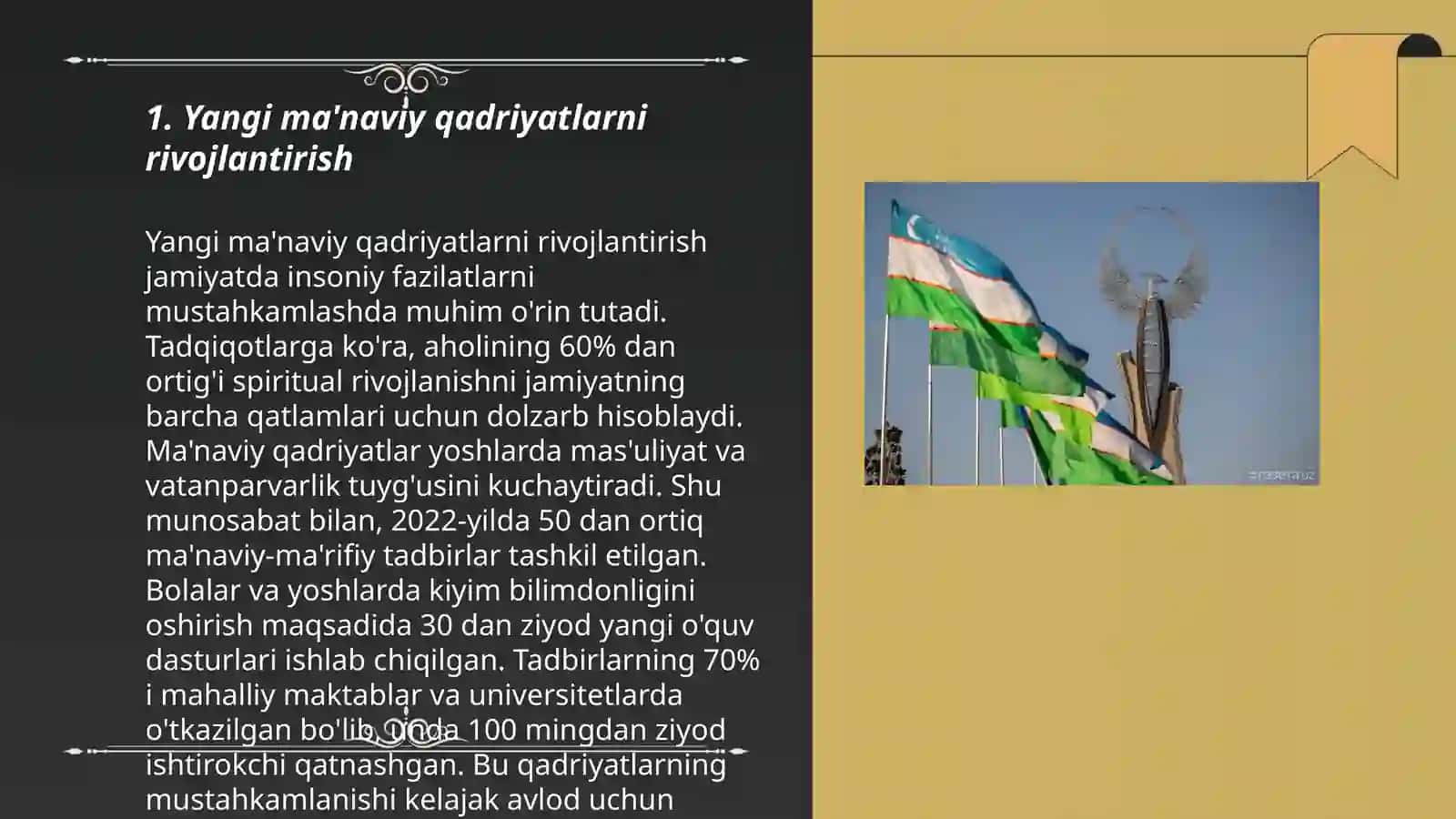 Ma'naviy o'zgarishlar 3