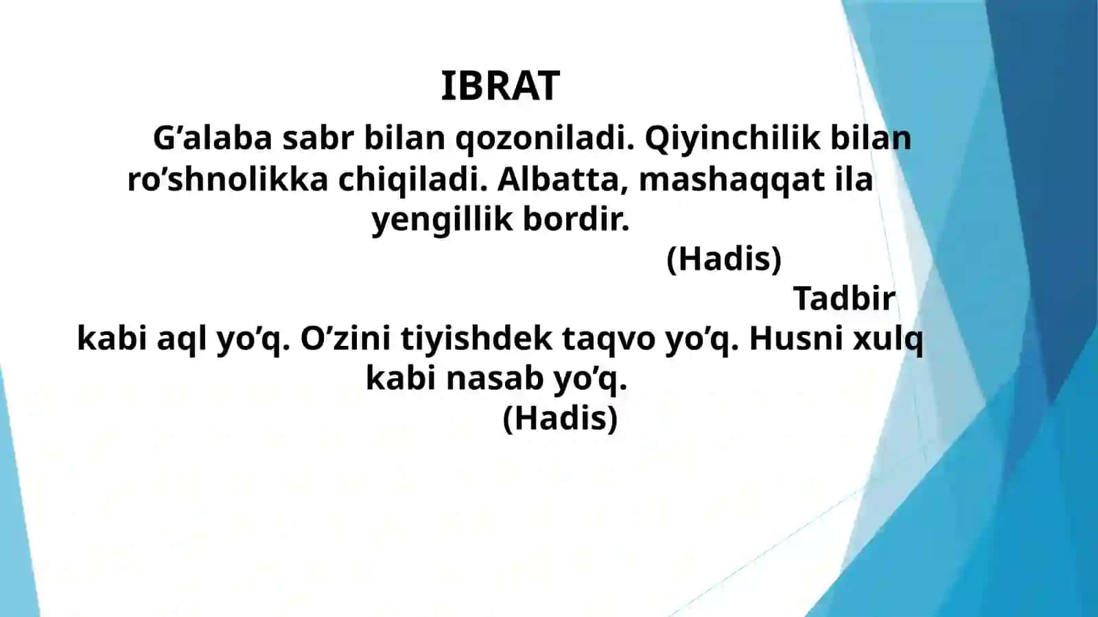 MUSTAQIL SO’Z TURKUMLARI. SIFAT, SON SO‘Z TURKUMI 3