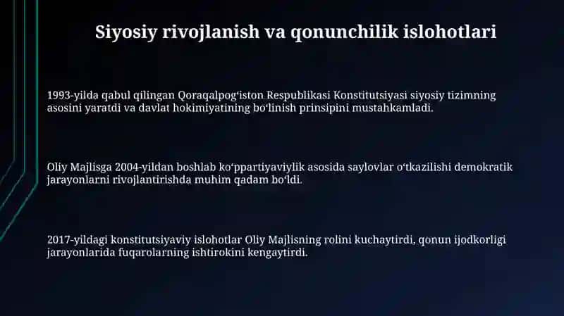 Qoraqalpogiston Respublikasi Konstitutsiyasi 3