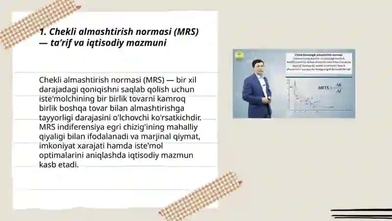 Chekli almashtirish normasi va byudjet chizigʻi 3