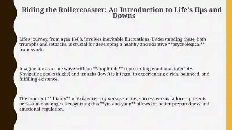 Riding the Rollercoaster: An Introduction to Life's Ups and Downs 3