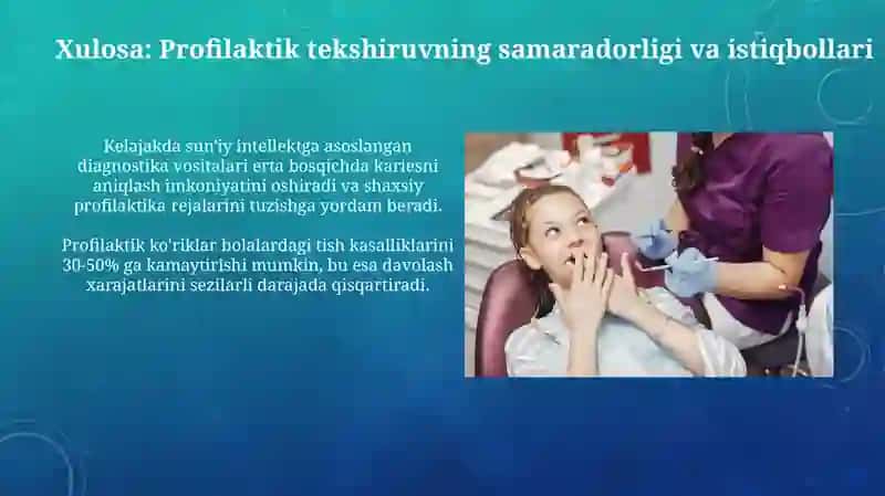 Bolalarda og'iz bo'shlig'ini profilaktik tekshiruvdan o'tkazish 3