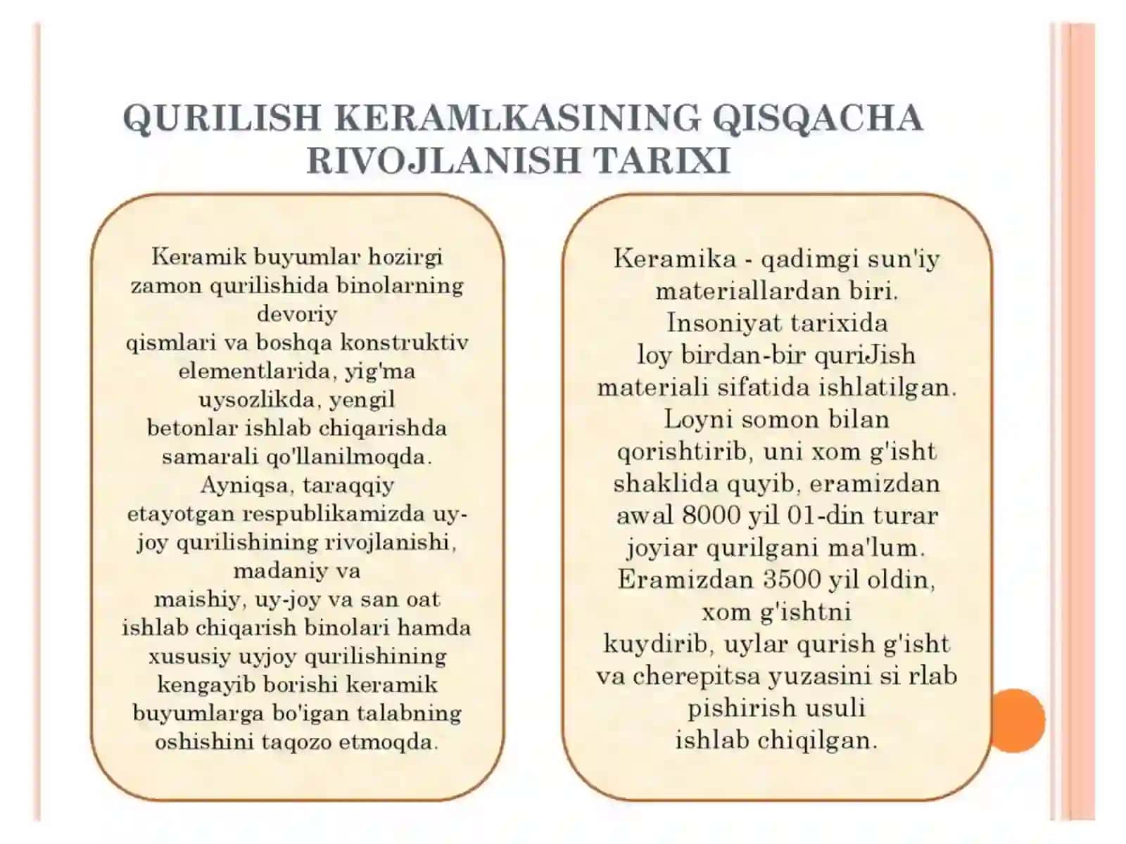 Norudakonlarida kavjoyda portlatilgan tog‘ jinslari sifatiga qo‘yiladigantalablarvakeramikasanoati 3