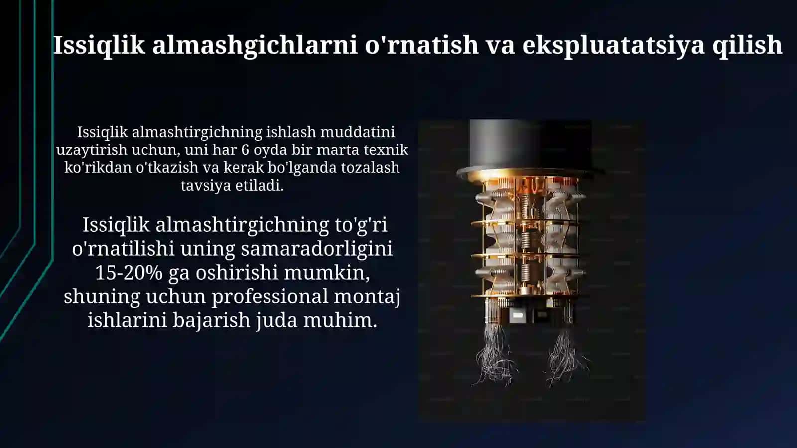 Issiqlik almashinuvchi aparatlar 3