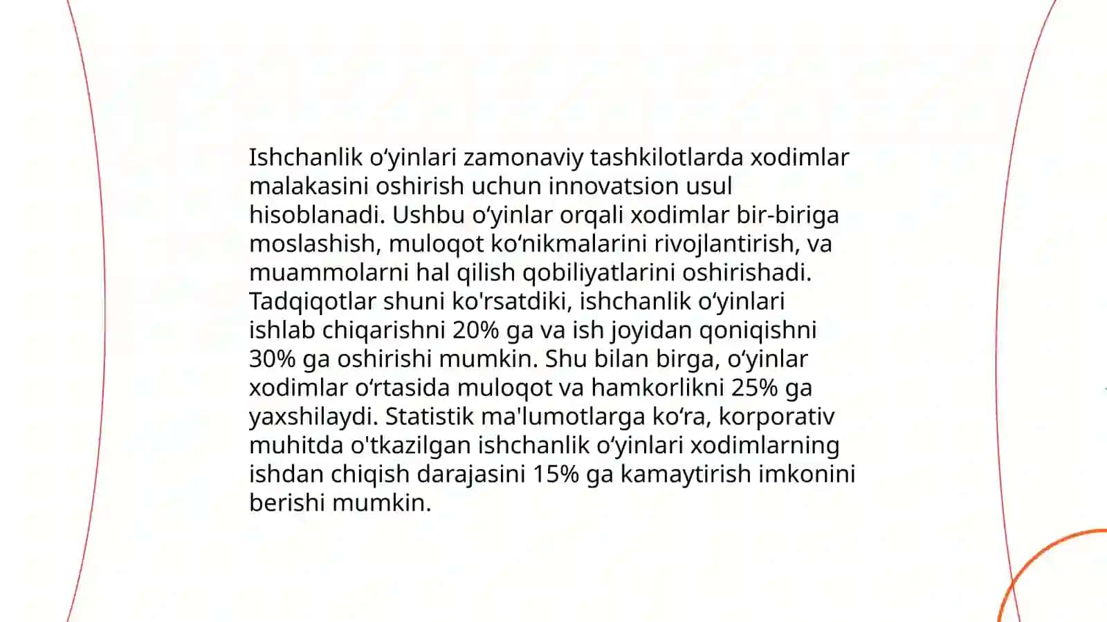 Ishchanlik o‘yin, o‘quv loyihasi, keys-stadi texnologiyalari “Tarbiya” fanini o‘qitishning muhim shakllari 3