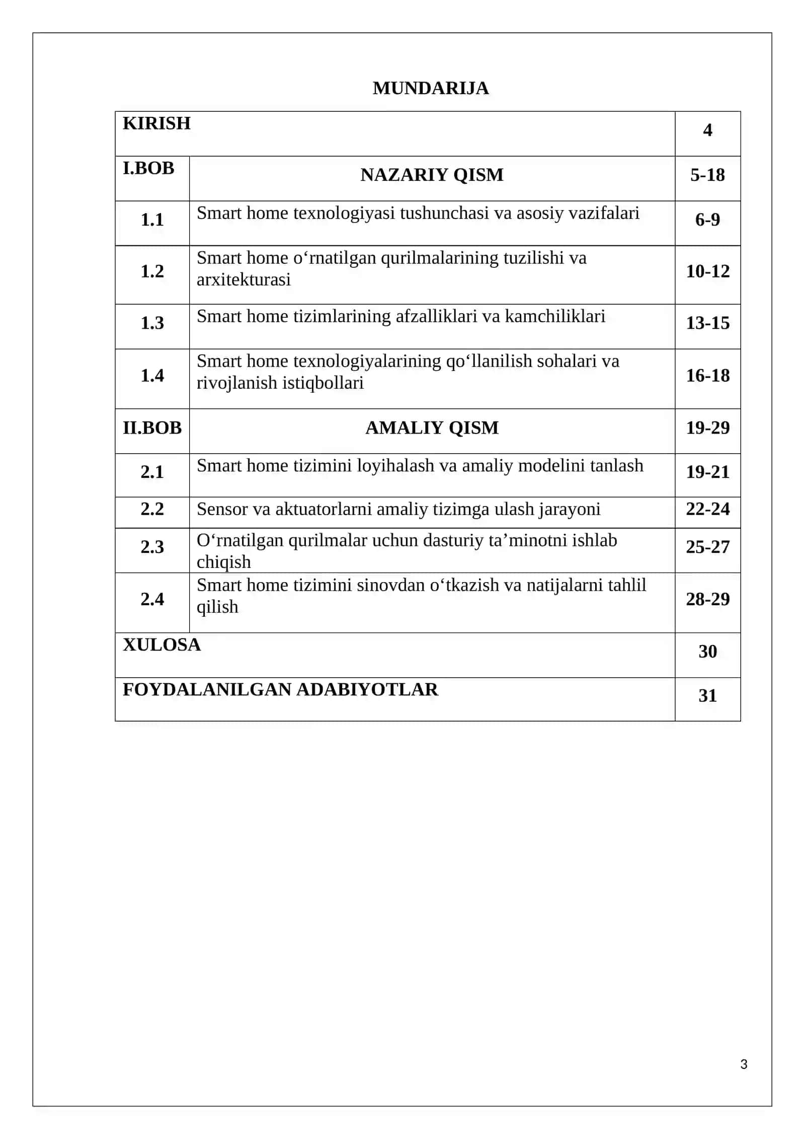 Smart home texnologiyalarida o‘rnatilgan qurilmalar 3