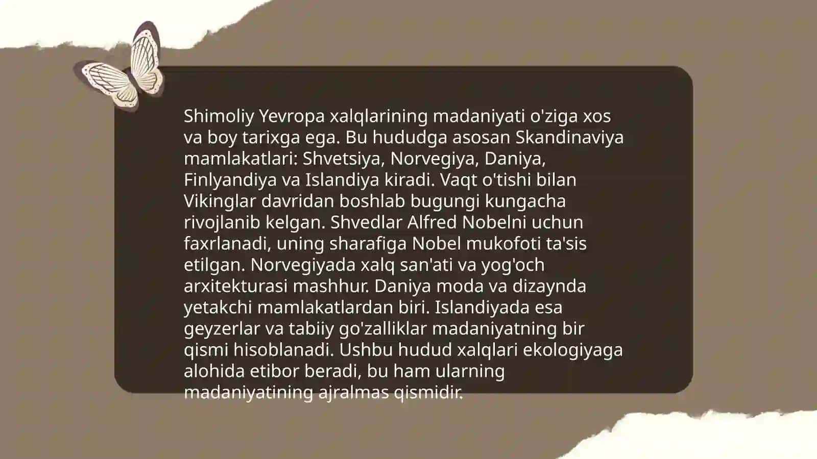Shimoliy Yevropa va Janubiy Yevropa xalqlar etnologiyasi 3