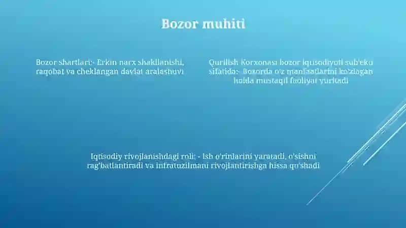Qurilish Korxonasi Bozor Iqtisodiyotining Subyekti Sifatida 3