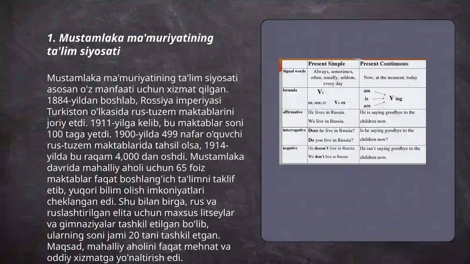 Turkistonda o'qitish ishlariga doir siyosati 3