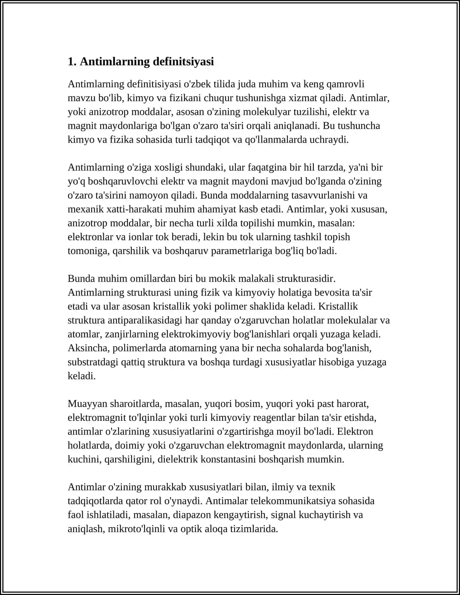 Antimlarning Definitsiyasi 3