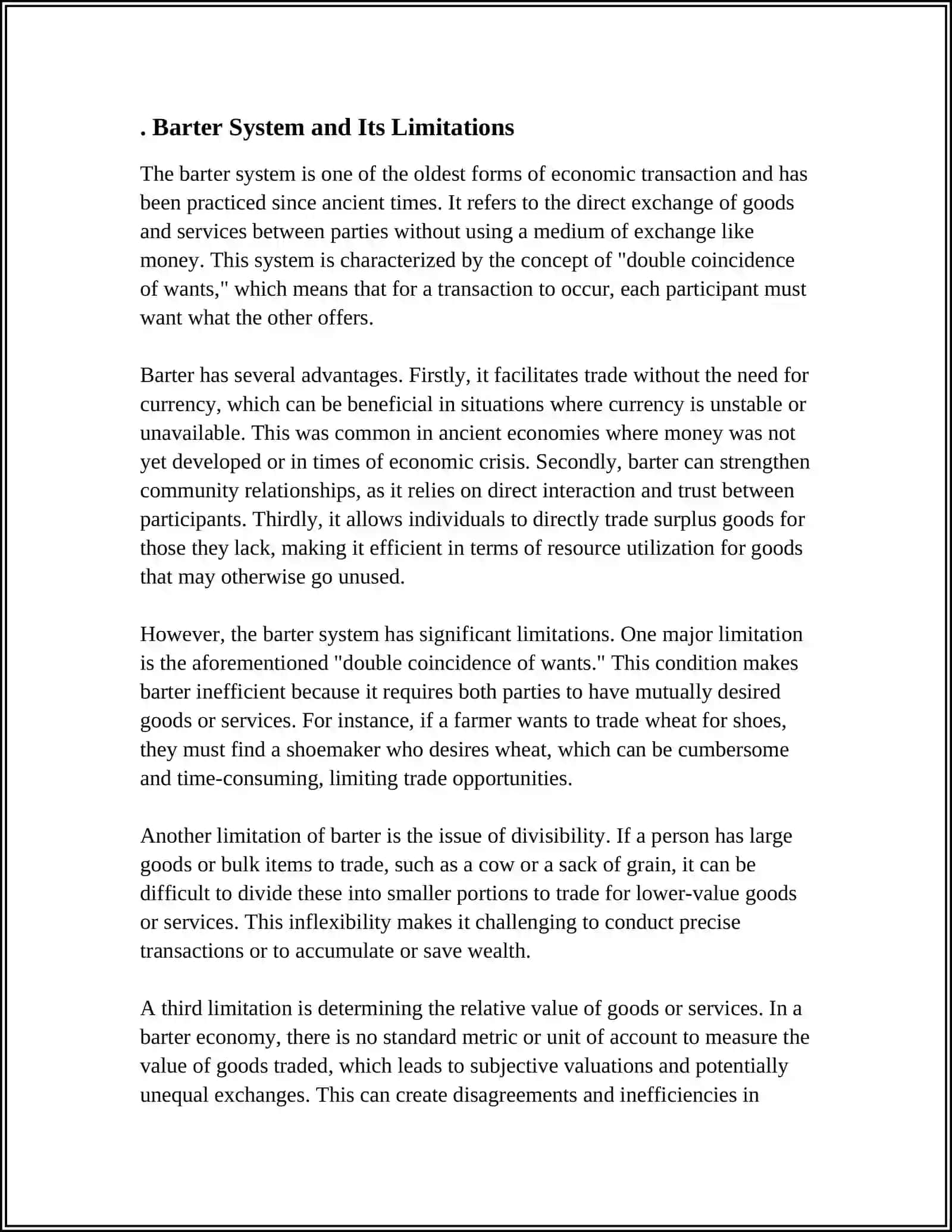 HISTORY OF MONEY. MONEY AND ITS FUNCTIONS 3