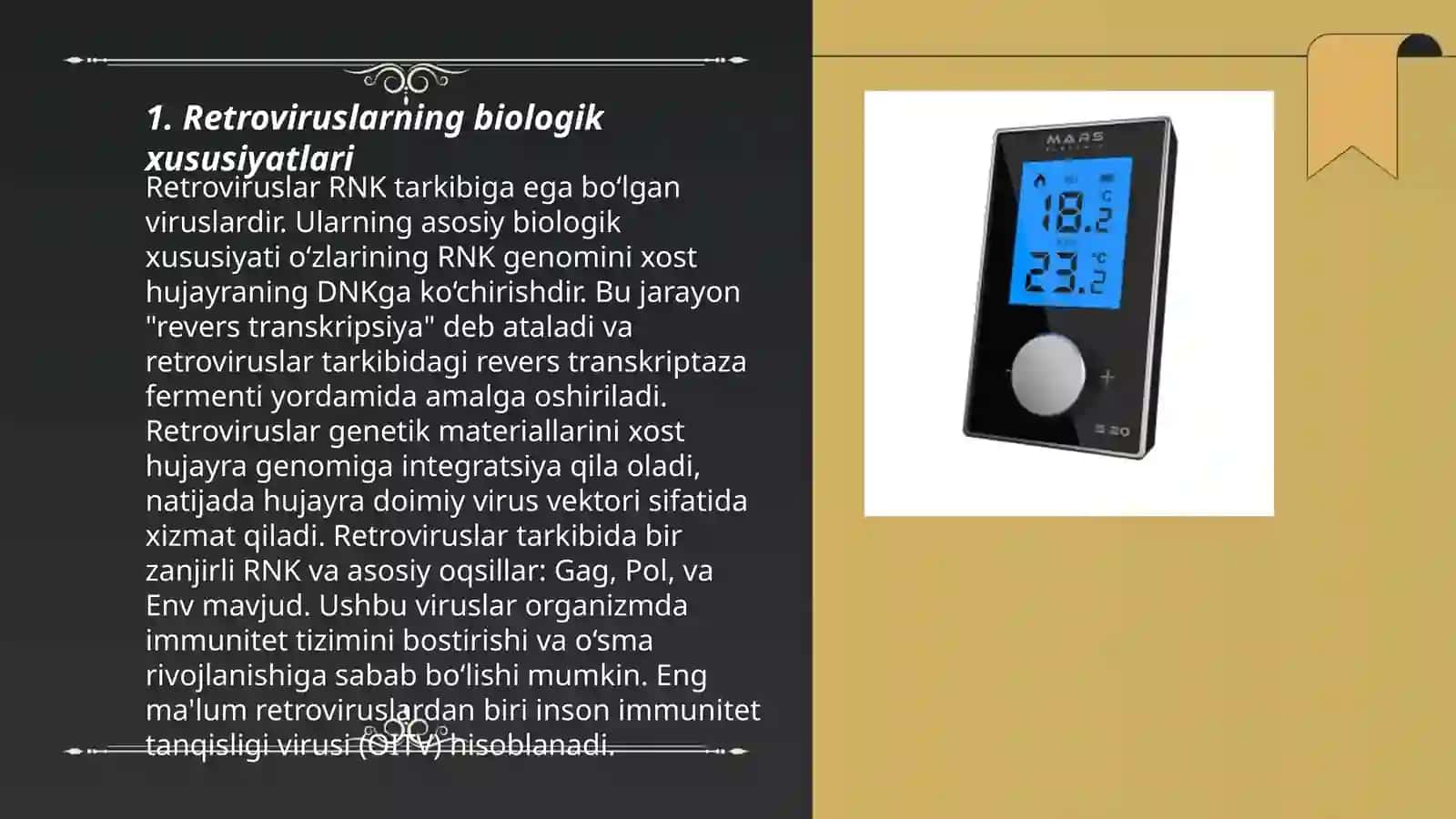 Retrviruslar Odam Immunitet tanqisligi Sindromi 3