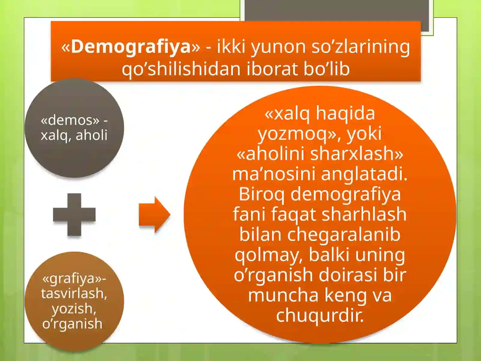 Turizm sohasida demografik ko'rsatkichlarini o'lchash 3