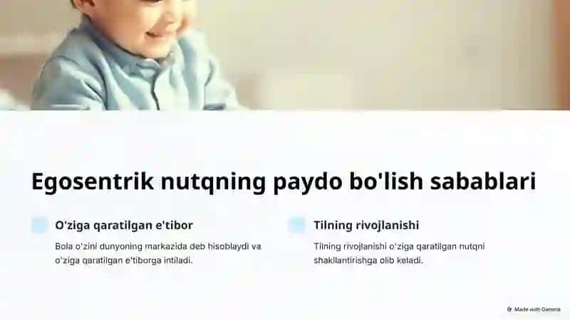 Egosentrik nutqning mohiyati va xususiyatlari 3