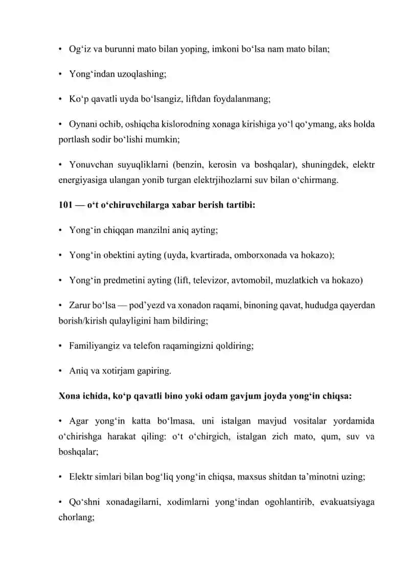 Yong'in xavfsizligi va yong'in oldini olish. Yong'in o'chirish tizimlari 3