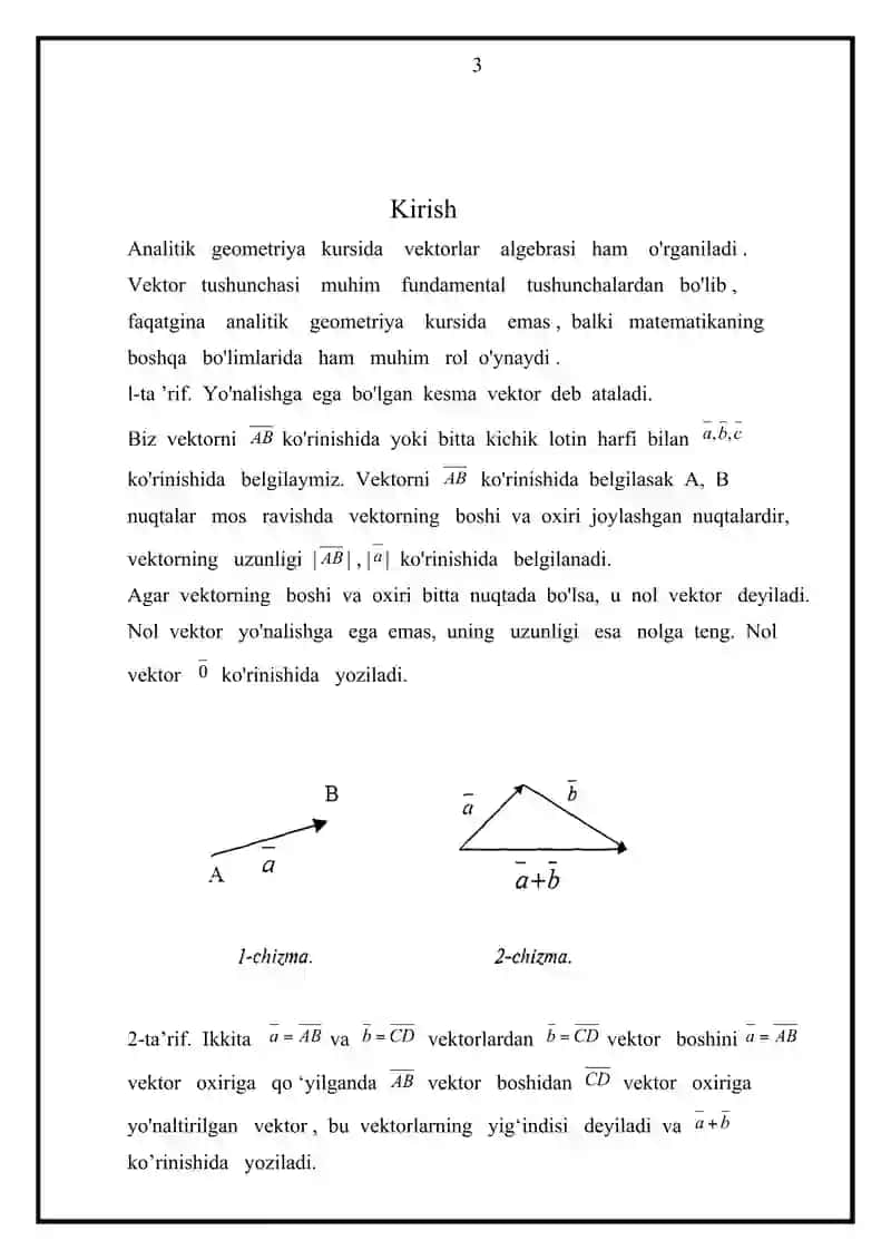 Stereometriyada vektorlar metod 3