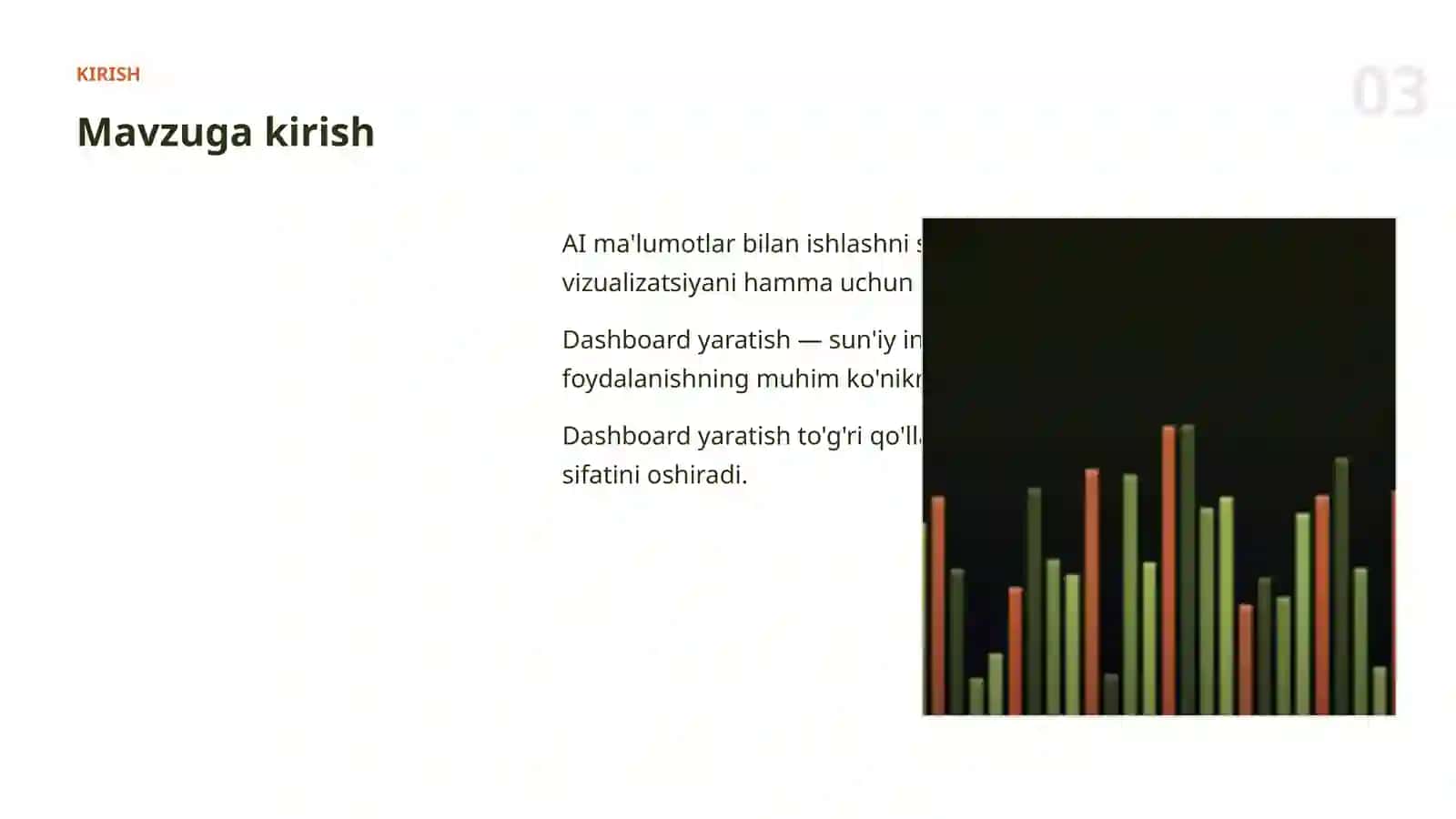 AI ma'lumotlar bilan ishlash 3
