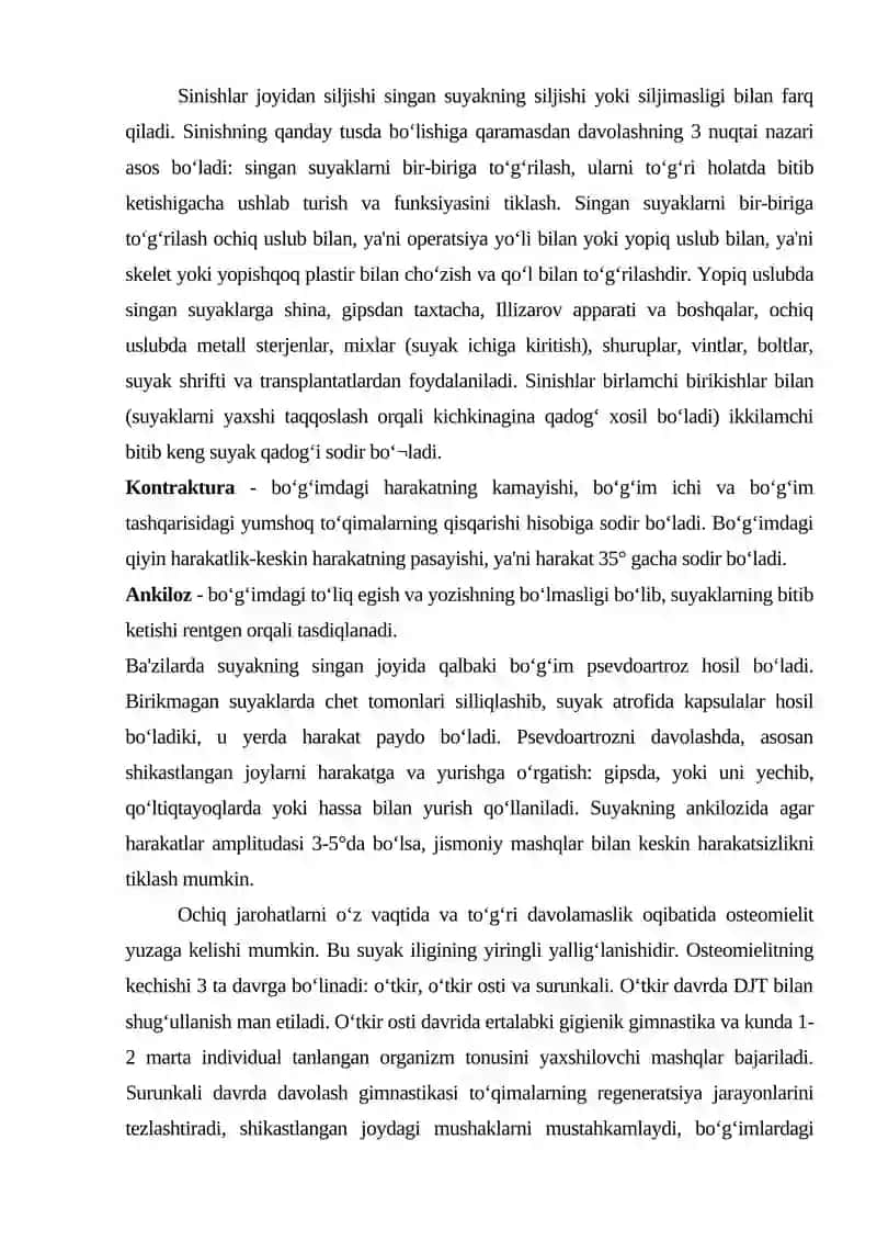 Tayanch-harakat tizimining shikastlanishi 3