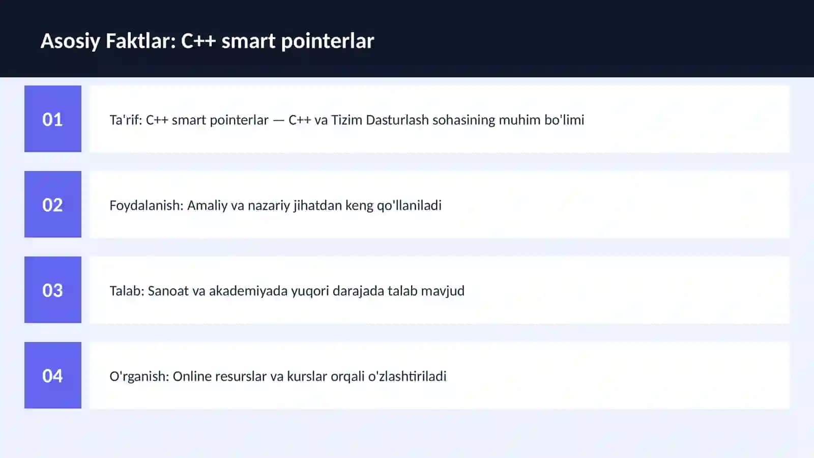 C++ VA TIZIM DASTURLASH 3