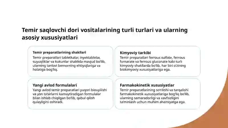 Temir saqlovchi dori vositalarining qiyosiy tahlili 3