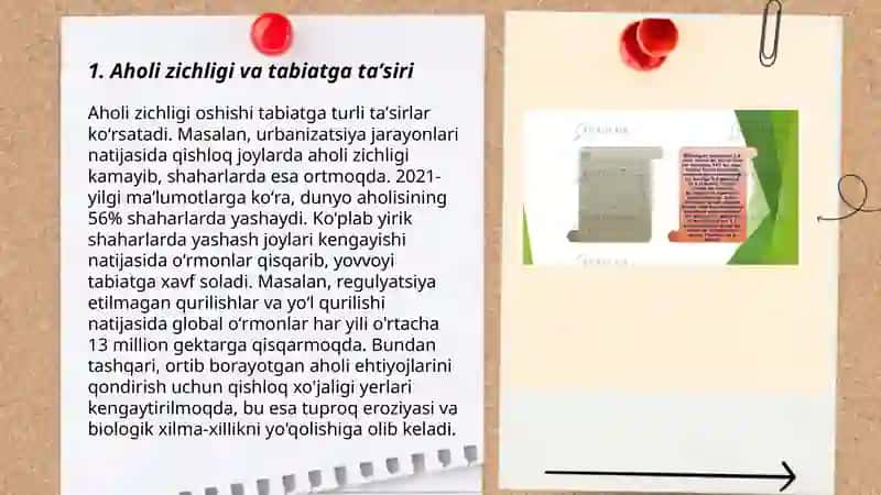 Insonlarning tabiatga ta'siri 3