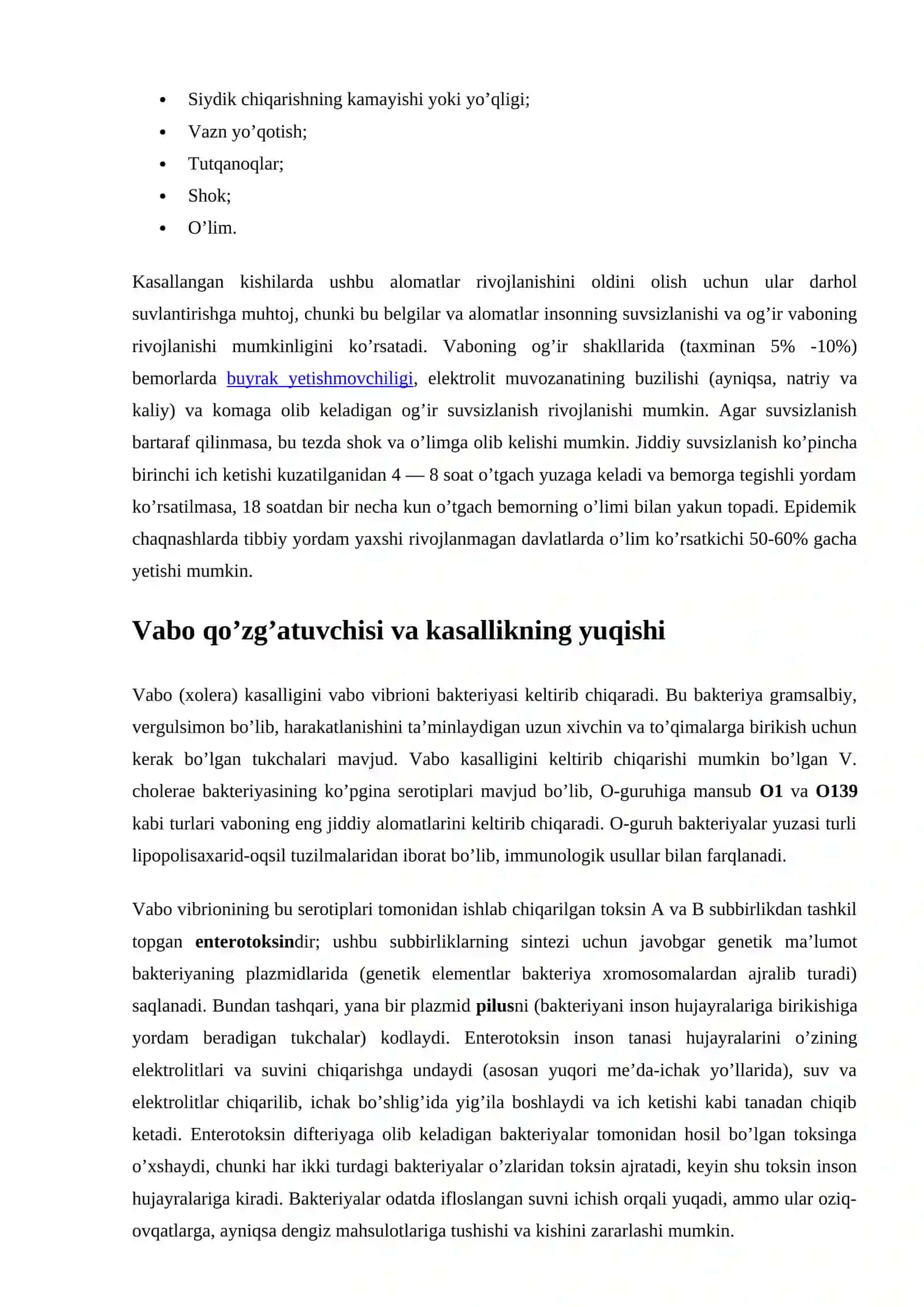 VABONING KLINIK KO`RINISHLARI. SOG`AYGANLARNI SHIFOXONADAN CHIQARISH 3