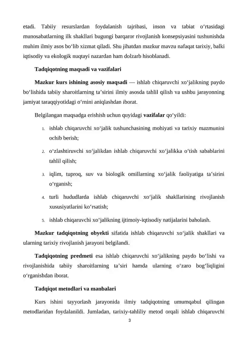 ISHLAB CHIQARUVCHI XO'JALIKNING PAYDO BO'LISHIGA TABIY SHAROITNING TA'SIRI 3