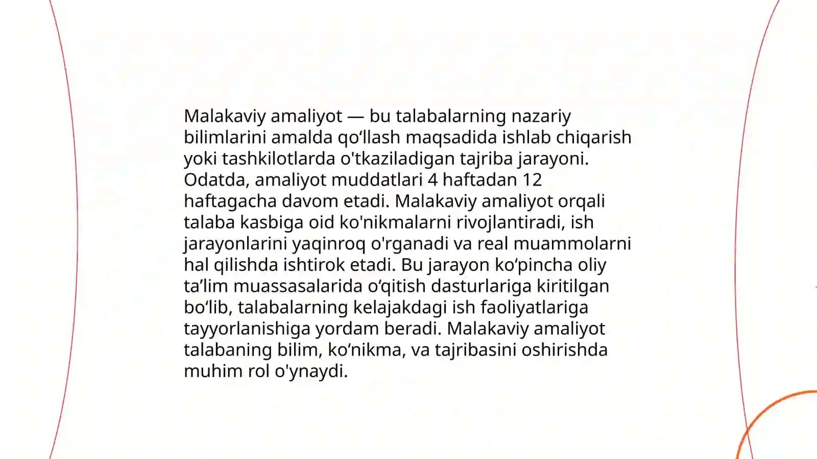 Malakaviy amaliyot obyekti bilan tanishish 3