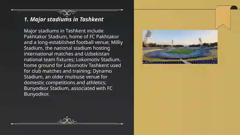 Major sports venues and stadiums in Uzbekistan 3