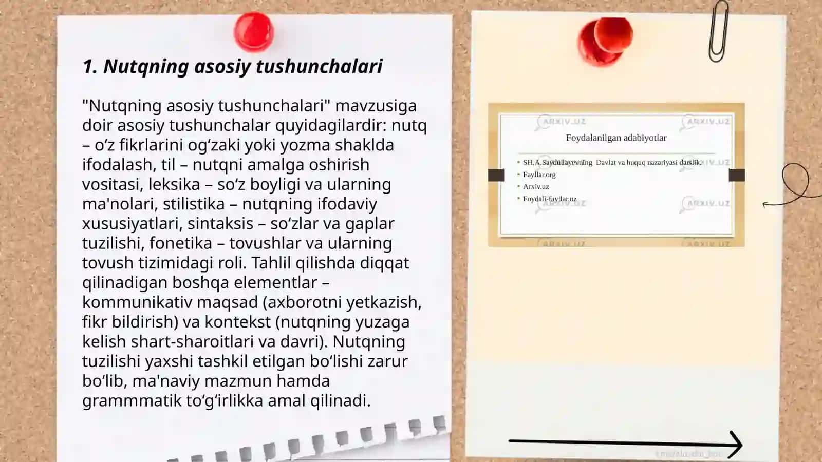 Nutq va uni o‘stirish tushunchasi, nutq turlari 3