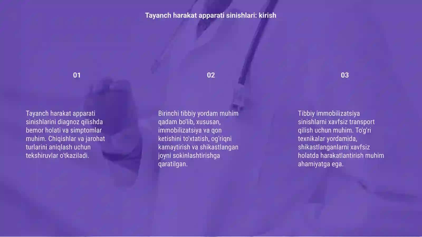 Tayanch harakat apparati sinishlari va chiqishlarini tashxislash 3