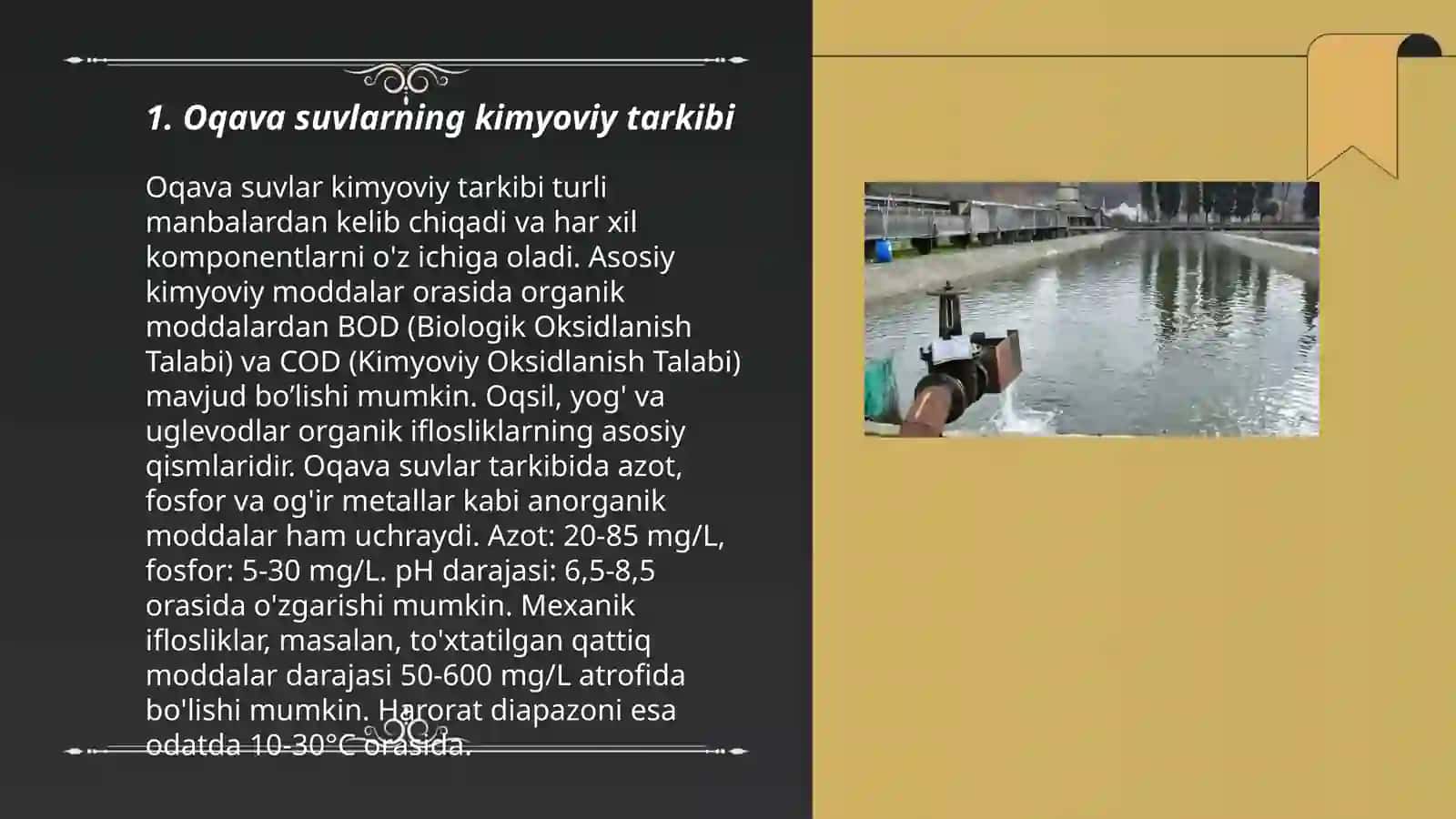 Oqava suvlarning kimyoviy tarkibi 3