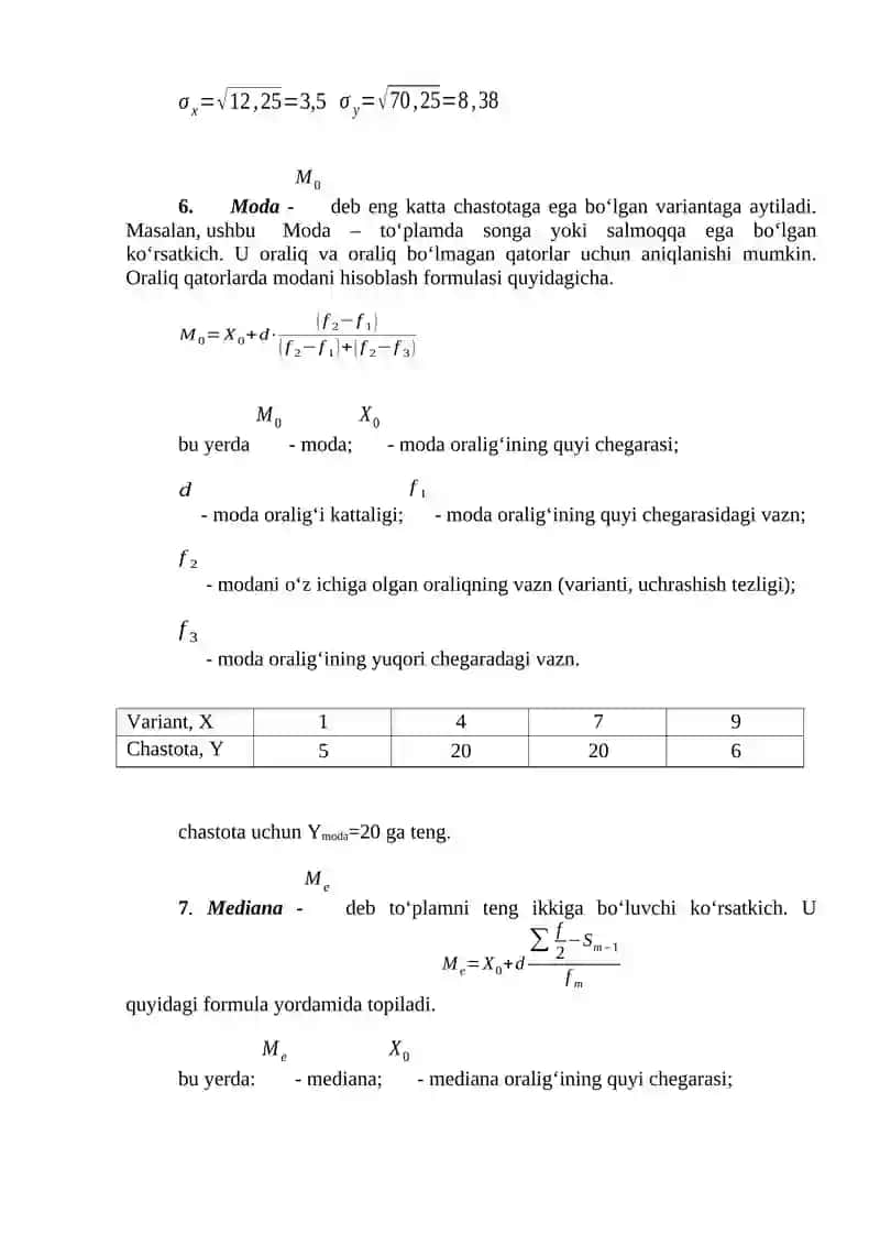 EKONOMETRIKADA EHTIMOLLAR NAZARIYASI VA MATEMATIK STATISTIKA 3