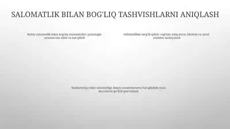 Salomatlik Psixologiyasi Muammolarini Hal Qilish 3