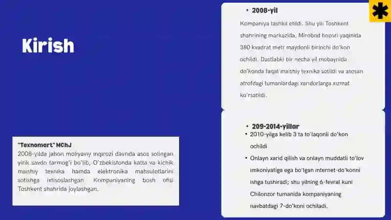 Savdo texnologiyalarining rivojlanishida O‘zbekistondagi ‘Texnomart’ kompaniyasining strategiyasi 3