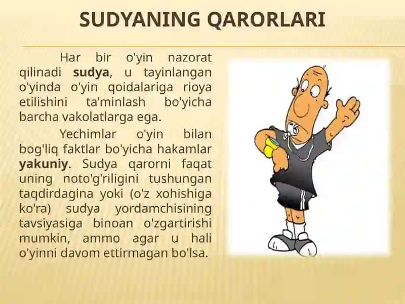 HAKAMLAR VA ULARNING FUTBOLDAGI VAZIFALARI 3