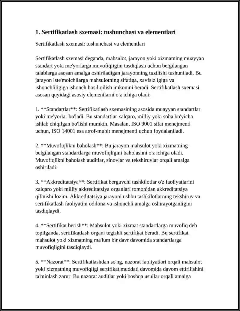 SERTIFIKATLASHTIRISH SXEMALARI O'RGANISH 3