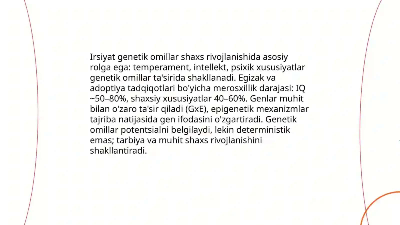 Shaxs rivojlanishiga ta'sir etuvchi omillar 3