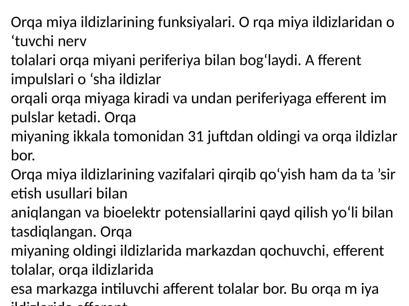 Orqamiyava Uzunchoqmiyafiziologiyasi 3