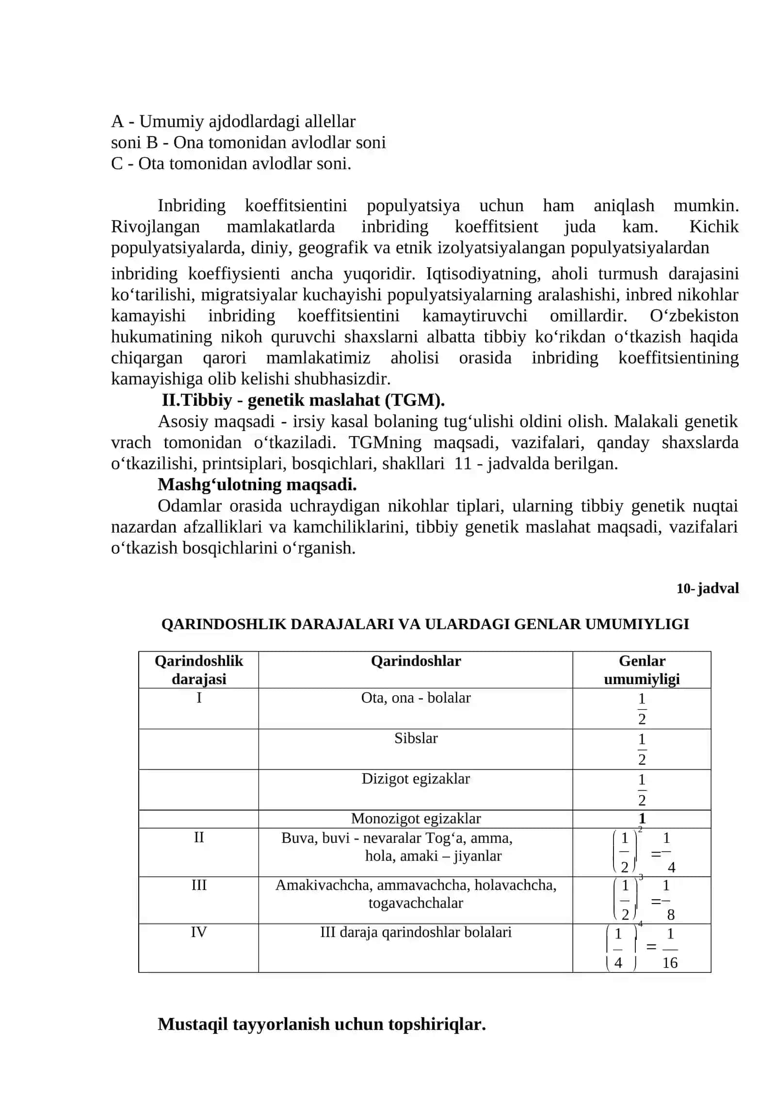 Nikoxning tibbiy genetik tomonlari 3