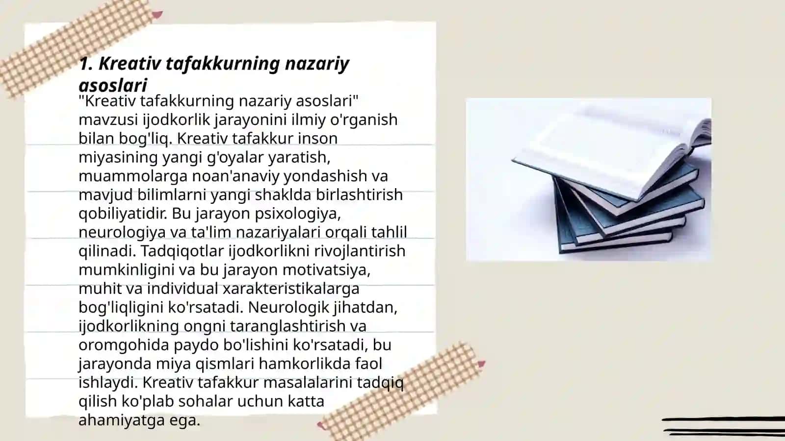 Pedagogning kreativ tafakkur mezoni 3
