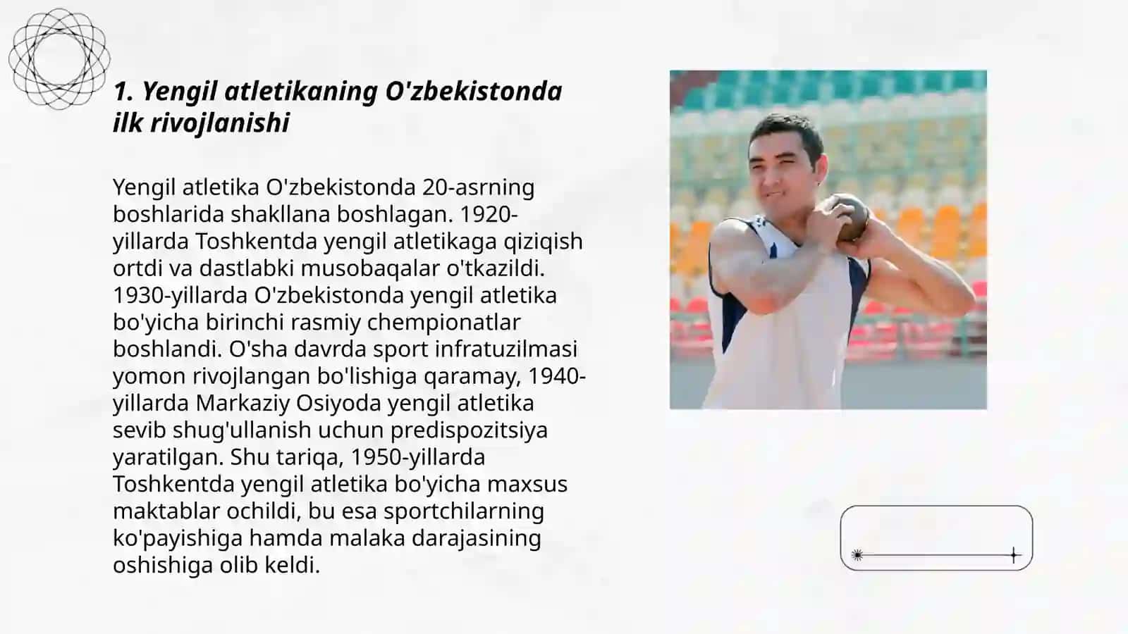 Yengil atletikaning rivojlanishi va tarixi 3