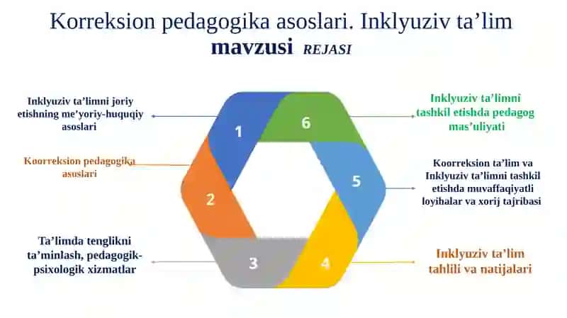Korreksion pedagogika asoslari.  Inklyuziv ta’lim 3
