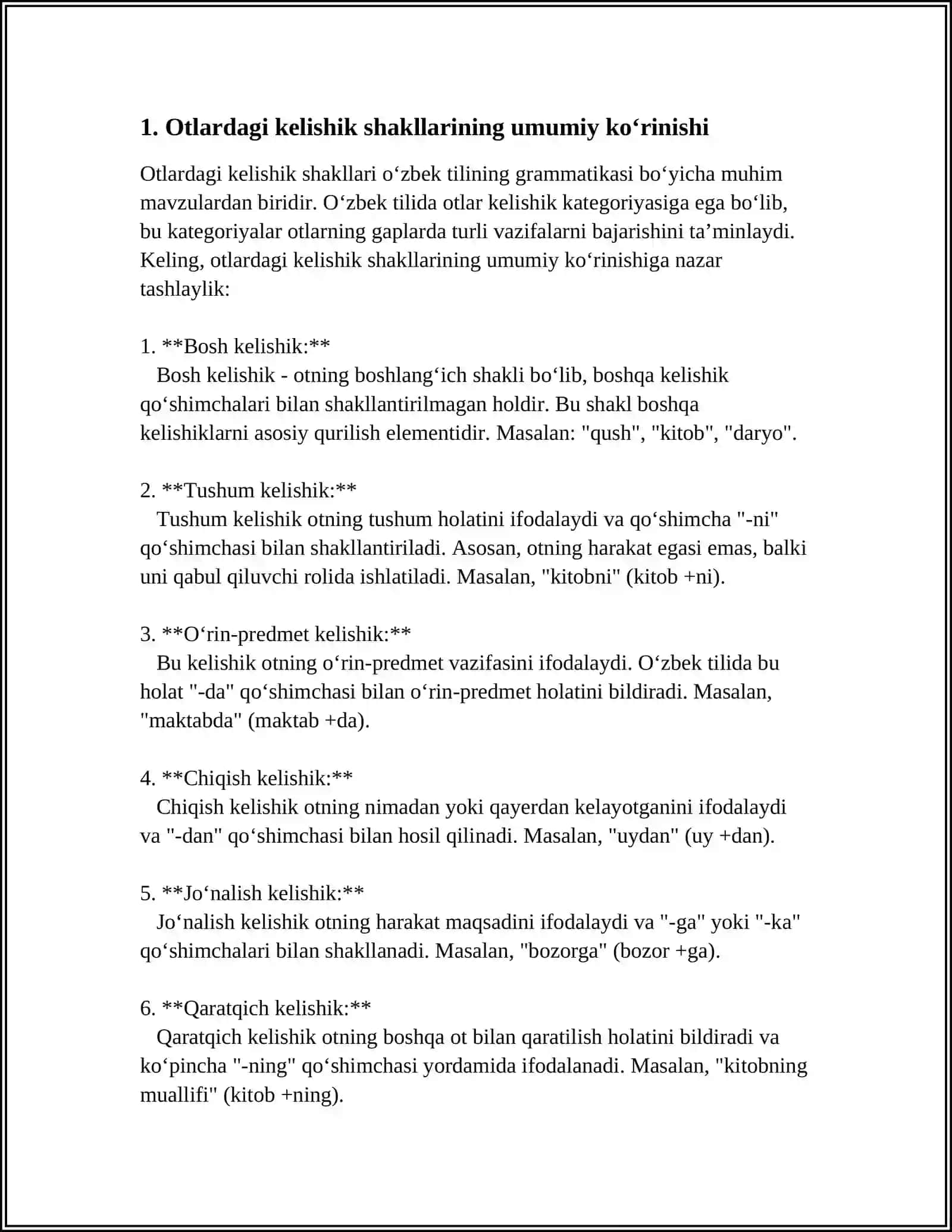 OTLARDAGI KELISHIK SHAKLLARI 3