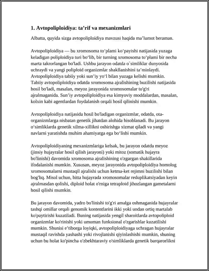 AVTOPOLIPLOIDIYA VA ALLOPOLIPLOIDIYA 3