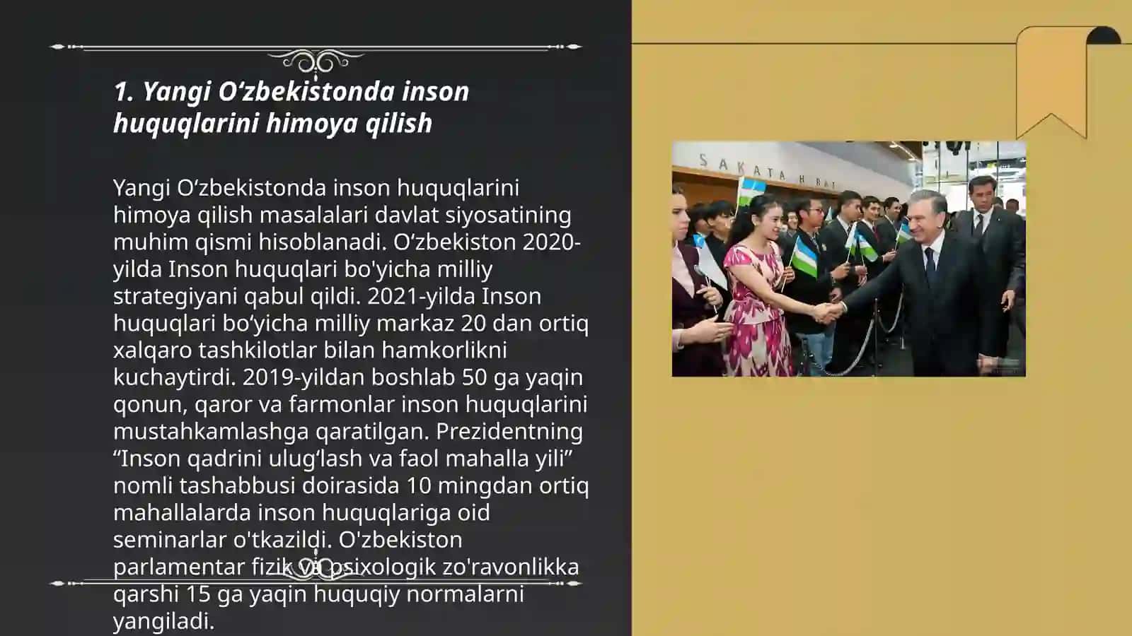 YANGI OʻZBEKISTONDA INSON HUQUQLARI VA ERKINLIKLARINING KAFOLATI 3