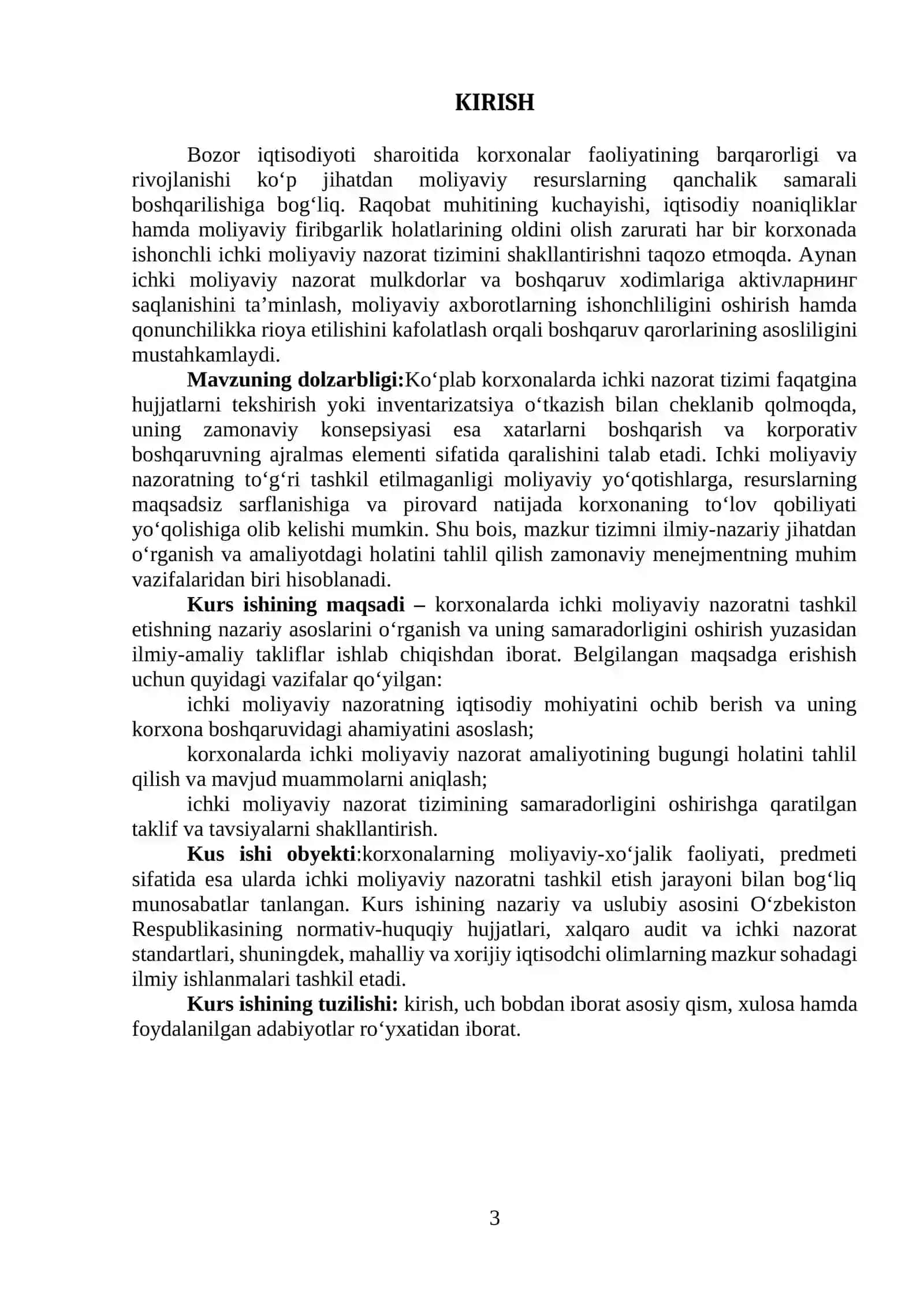 KORXONALARDA ICHKI MOLIYAVIY NAZORATNI TASHKIL ETISH 3